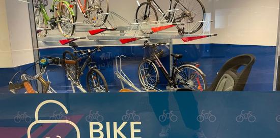 Biciclette "in vetrina" nel nuovo Bike Parking in De Ferrari