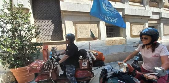 Peace on the road for Unicef