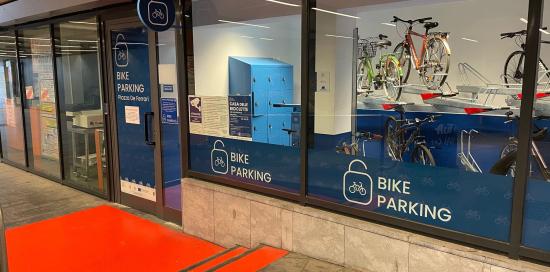 L'ingresso del Bike Parking nel sottopasso