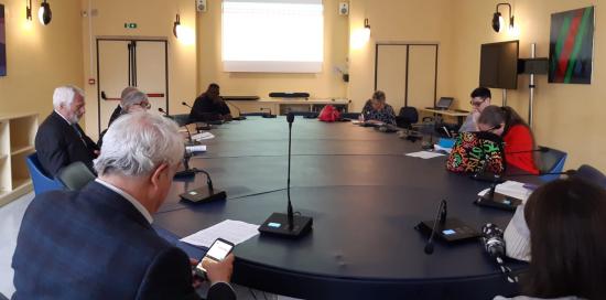 Un momento della conferenza stampa in Sala Giunta Nuova