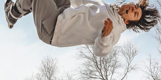 Un "blader" sospeso in aria - foto 2