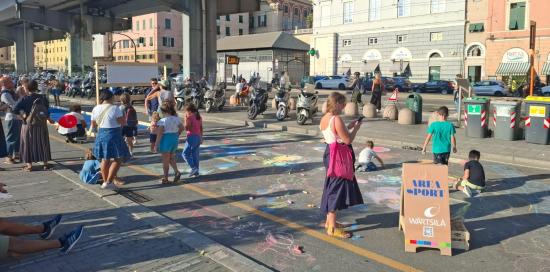 Calata Vignoso durante il Genova PlayCity 