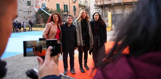 Presidente di Municipio Cosso, assessore Ferrante, sindaca Salis, assessora Coppola