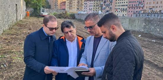 Le Autorità presenti al via ai lavori: assessore comunale Ferrante, consigliere regionale Romeo, assessore municipale Sanfilippo