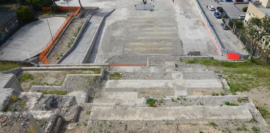 area ex Diga a Begato dall'alto