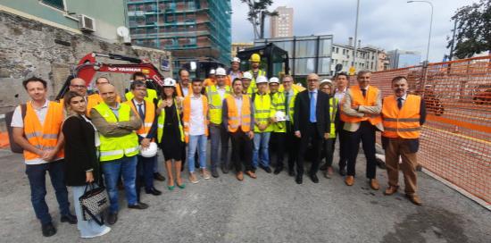 inaugurazione lavori sottostazione elettrica via Fiamme Gialle, ass Campora