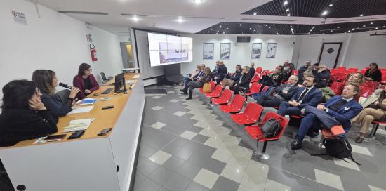 Un momento dell'incontro presso l'Auditorium del Matitone