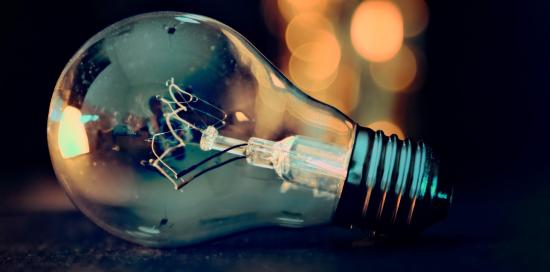 Lampadina a simboleggiare la creatività