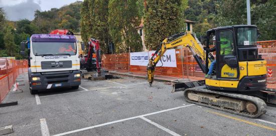 L'area oggetto dei lavori