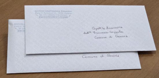 Le due lettere all'assessora Coppola