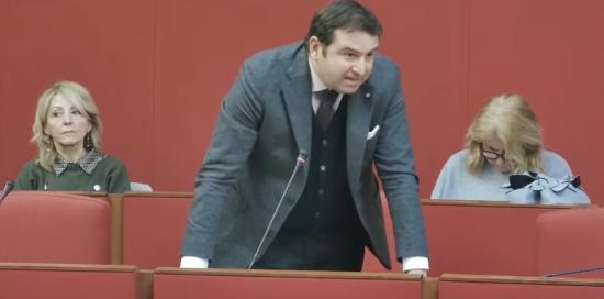 L'assessore Mascia in Consiglio Comunale (foto di repertorio)