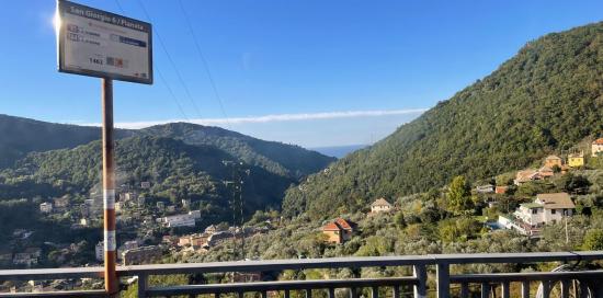 Panorama da piazza San Giorgio di Bavari