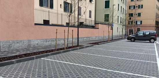 Il nuovo parcheggio di via Felicita Noli