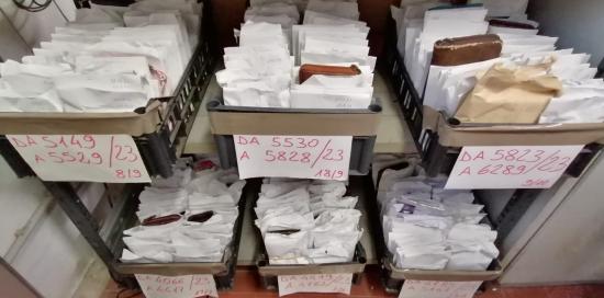 scaffali oggetti smarriti