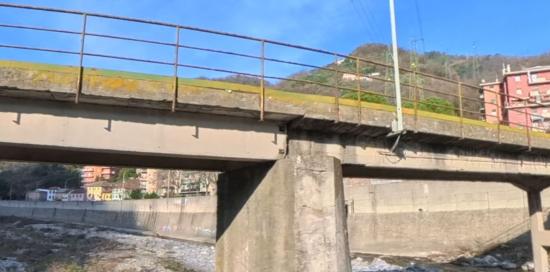 Il ponte pedonale Matteo Castello a Struppa