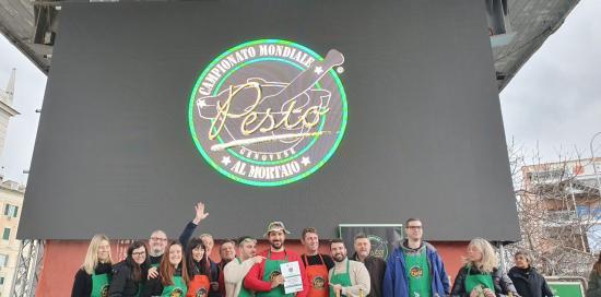 foto di gruppo campionato di pesto al mortaio