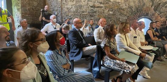 Un momento della presentazione del progetto