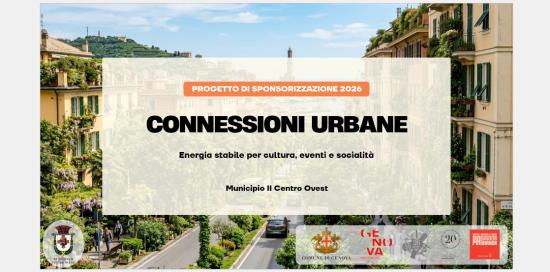 Copertina Progetto di Sponsorizzazione "Connessioni Urbane"