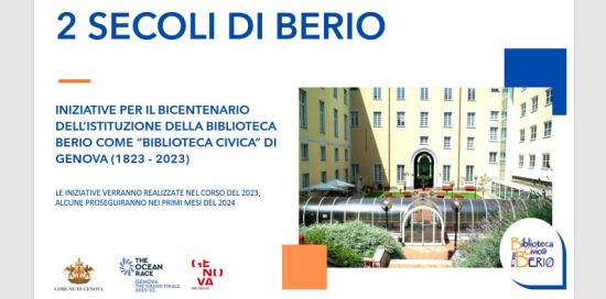 Copertina Bicentenario Berio 2023