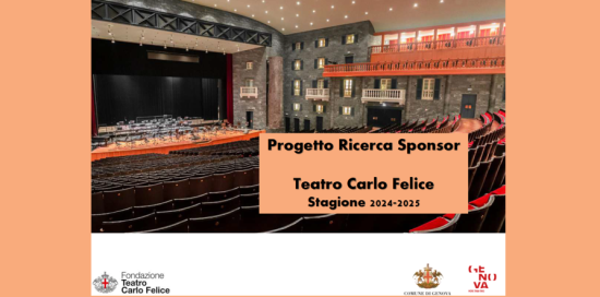 Copertina di Progetto Ricerca Sponsor "Teatro dell'Opera - Carlo Felice"