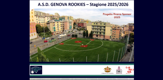 Progetto Ricerca Sponsor - A.S.D. Genova Rookies - Stagione 2025/2026