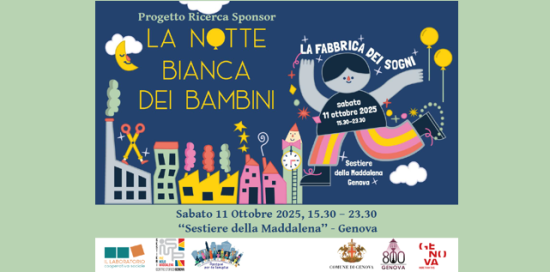 Copertina di Progetto Ricerca Sponsor La Notte Bianca dei Bambini 2025