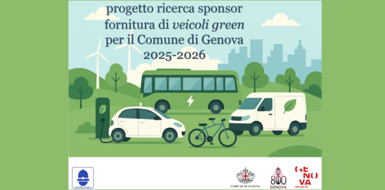 Copertina di progetto Ricerca Sponsor Fornitura Veicoli Green Comune di Genova 2025 - 2026 