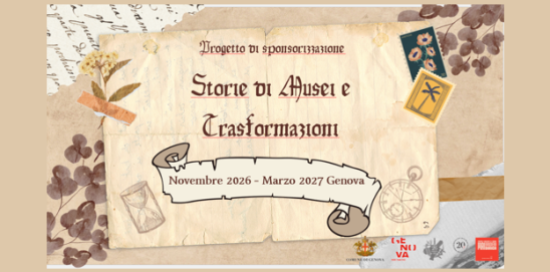 Copertina di Progetto Ricerca Sponsor 2026 "Storie di Musei e Trasformazioni"