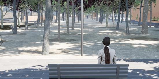 Rendering del nuovo parco nel Waterfront di Levante Rendering del nuovo parco nel Waterfront di Levante