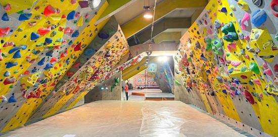 La sala d'arrampicata indoor della Sciorba