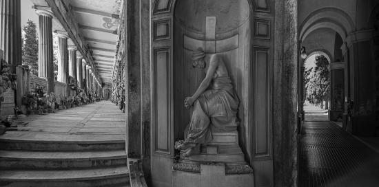 Una tomba del Cimitero Monumentale di Staglieno