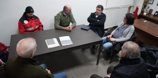 L'assessore Ferrante a Sturla durante il suo tour delle associazioni di Protezione civile