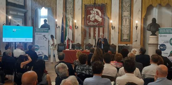 L'intervento del sindaco di Genova Marco Bucci