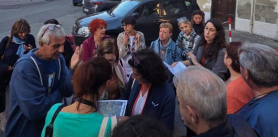Tappa intermedia in via Carnia