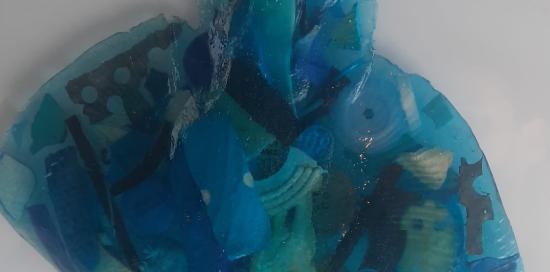 Particolare di una "razza" dell'opera d'arte Ocean Gyre