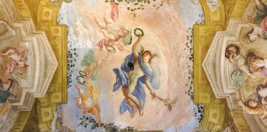 Affresco soffitto di Palazzo Rosso