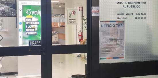 foto sportello AMIU via D'Annunzio