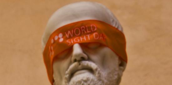 statua Mazzini bendata