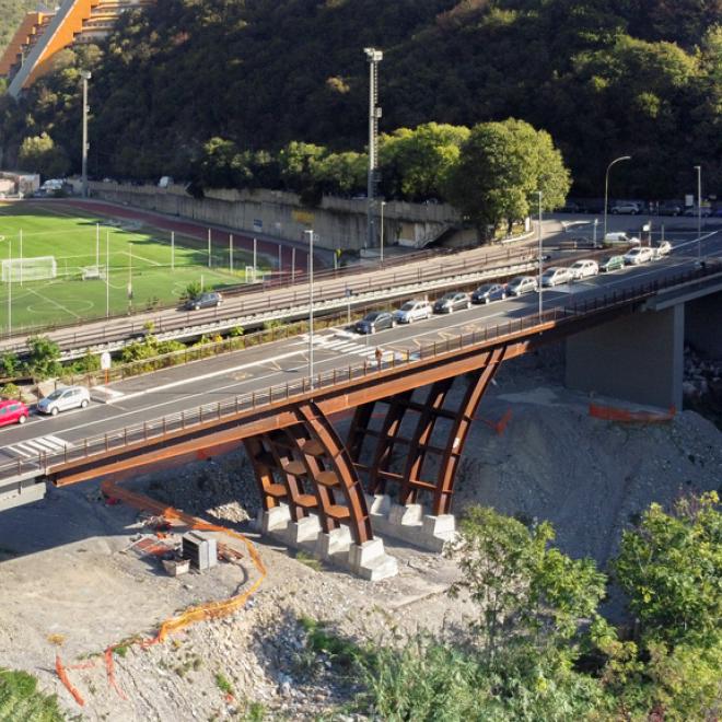 Ex- Caserma Gavoglio cantiere  consolidamento strutturale del ponte Don Acciai
