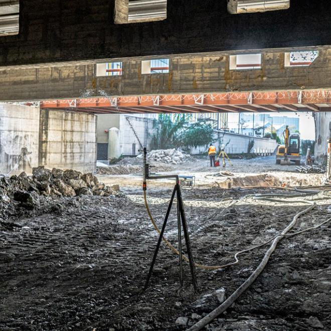 Torrente Chiaravagna, cantiere per il riassetto idraulico del tratto terminale