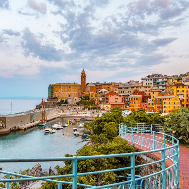 Porticciolo di Nervi, panoramica dei lavori di riqualificazione