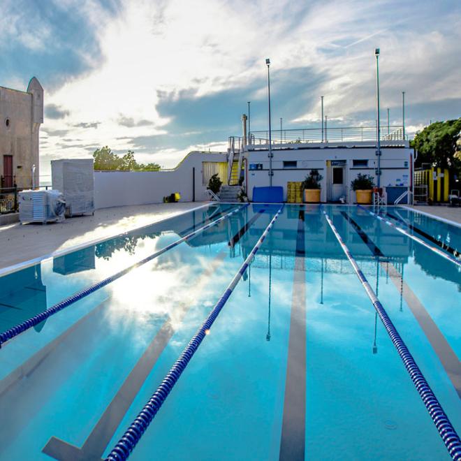 Piscina Groppallo riqualificata con panorama