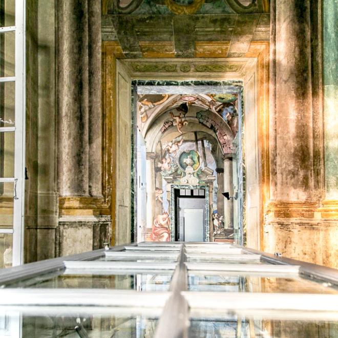 Musei di Strada Nuova: Palazzo Rosso interno con affreschi 