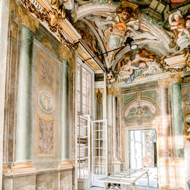 Musei di Strada Nuova: Palazzo Rosso interno con affreschi 