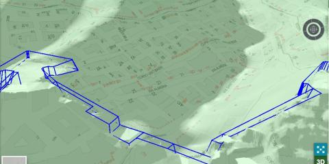 Ricostruzione tridimensionale delle mura