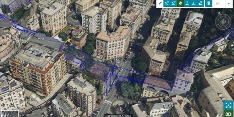 Ricostruzione tridimensionale delle mura
