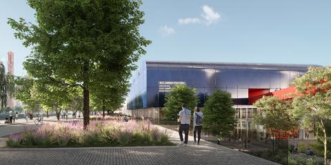 14_ Il Riverfront e la piazza della Green Factory (© Renovatio design)