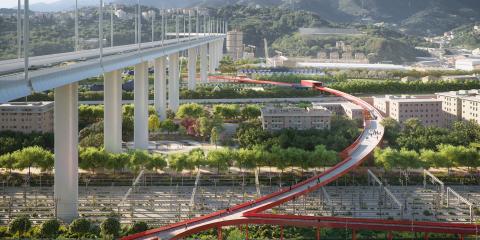 3_ Parco del Polcevera, lato est: Parco dello Sport e “Genova Nel Bosco” (© The Big Picture, courtesy by SBA)