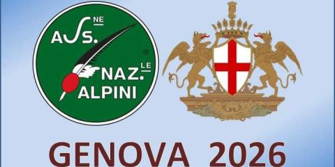 Simbolo Associazione Nazionale Alpini e Stemma Comune di Genova