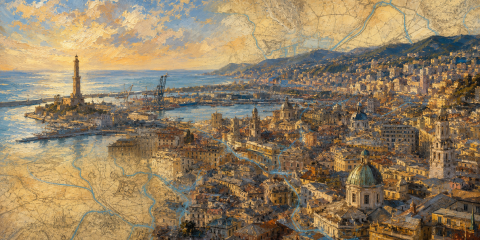 Genova dipinta (AI)